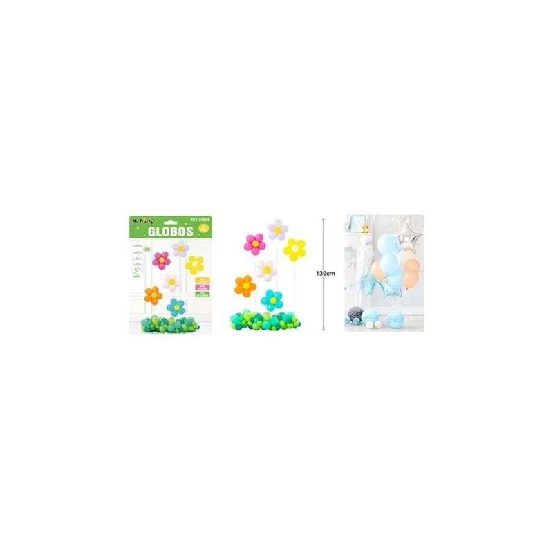 GENERICO - Set De Globos Látex Con Flores 82pcs