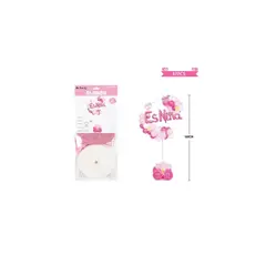 GENERICO - Arco De Globos Base Baby Shower Rosa Es Niña 160cm 47pcs