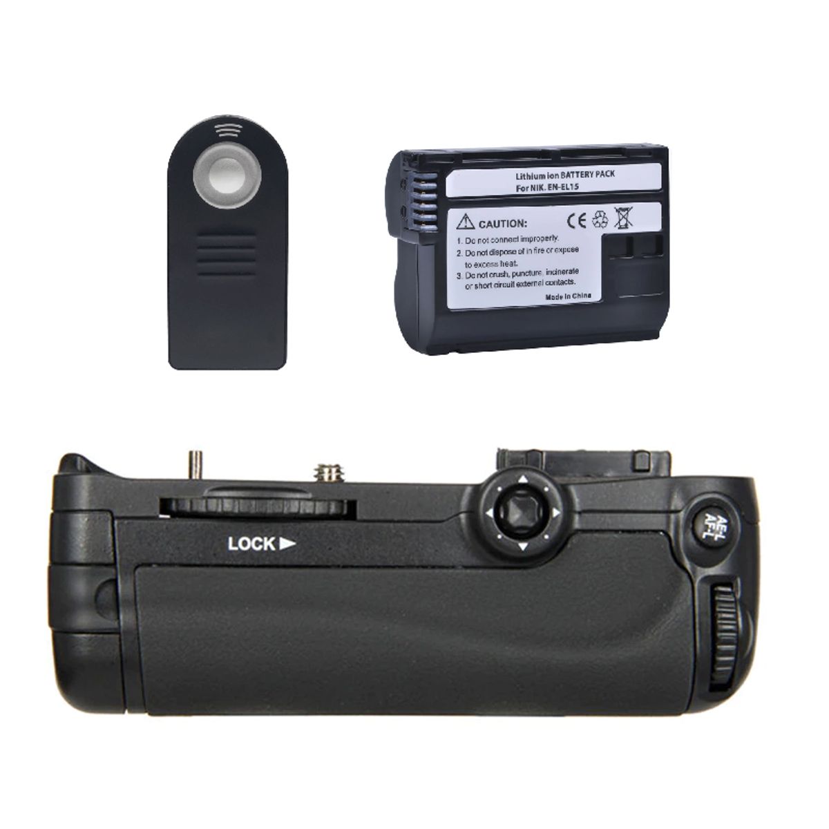 GENERICO - BATTERY GRIP MB-D16 NIKON D750 ALTERNATIVO + BATERÍA + CONTROL REMOTO