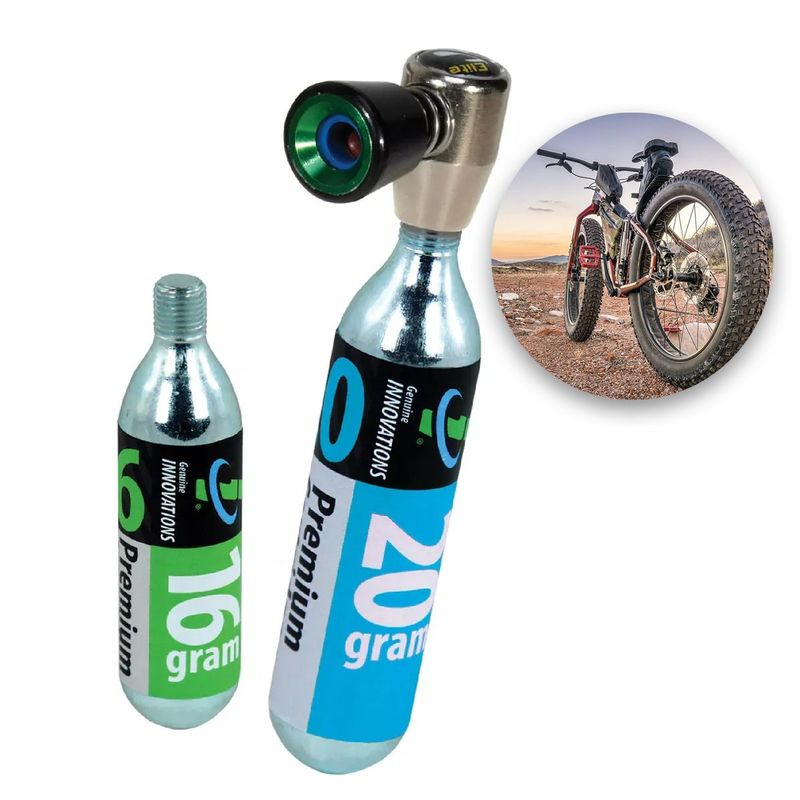 GENERICO - Inflador Co2 Air Chuck Elite Cabezal +16 Gr +20gr Multivalvu