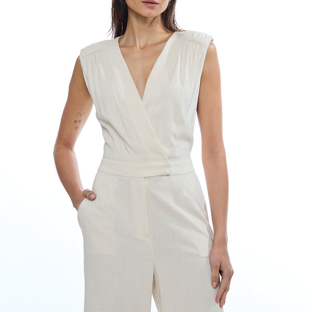 IO - Enterito Largo Beige Mujer Io