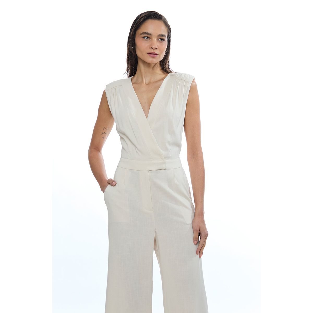 IO - Enterito Largo Beige Mujer Io