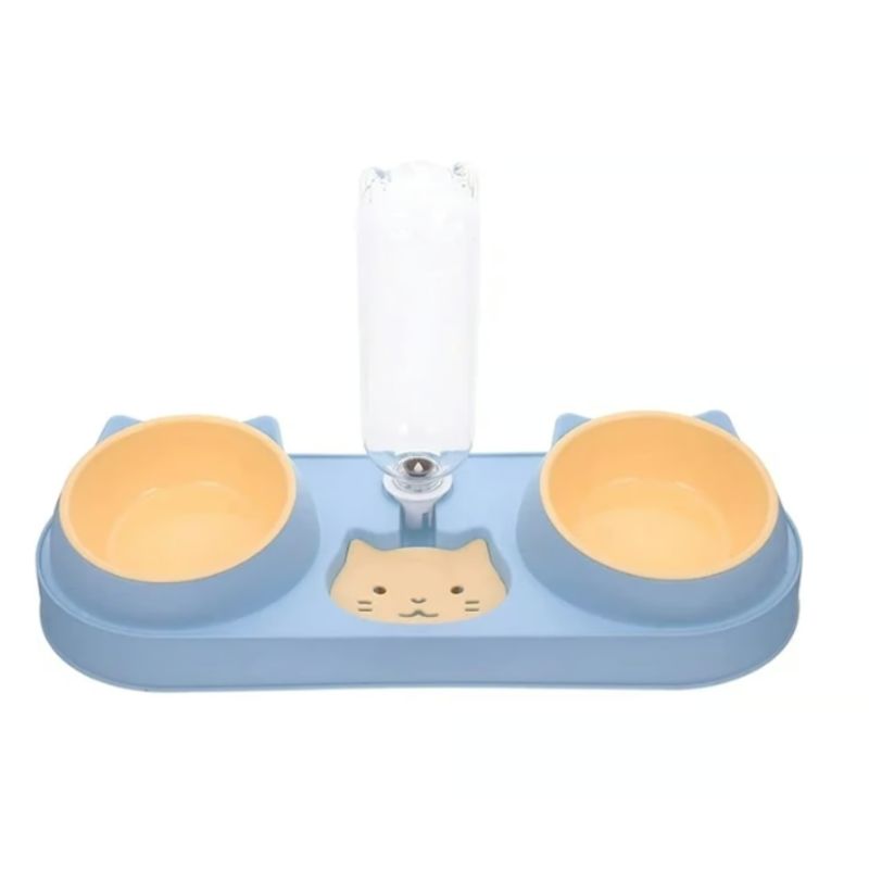 GENERICO - Cuencos Para Gatos Para Comida Y Agua Dobles
