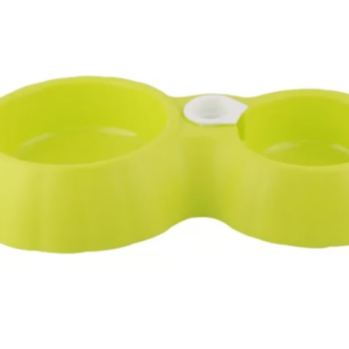 GENERICO - Cuenco Doble Para Perros Y Gatos Verde Plastico