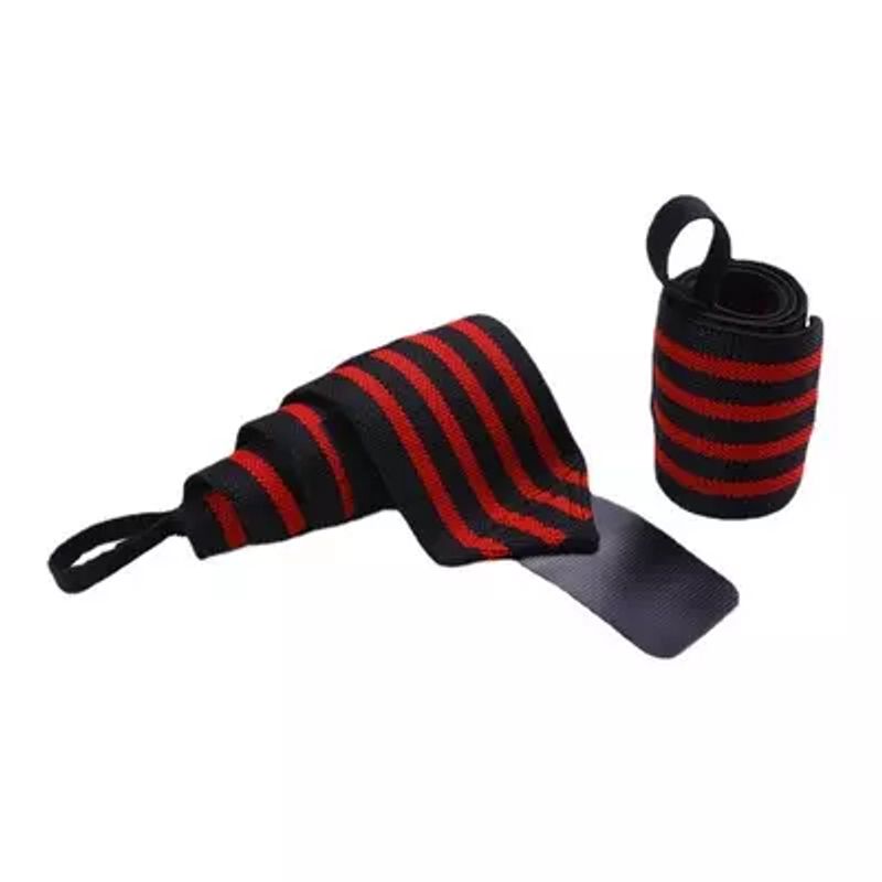 GENERICO - PAR Muñequera Crossfit con velcro - Gym Calistenia Gimnasia