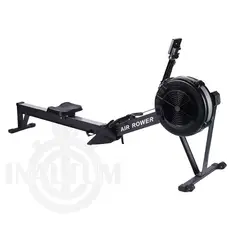GENERICO - Remadora acero Air Rower - Cadena Aire Negro-Blanco