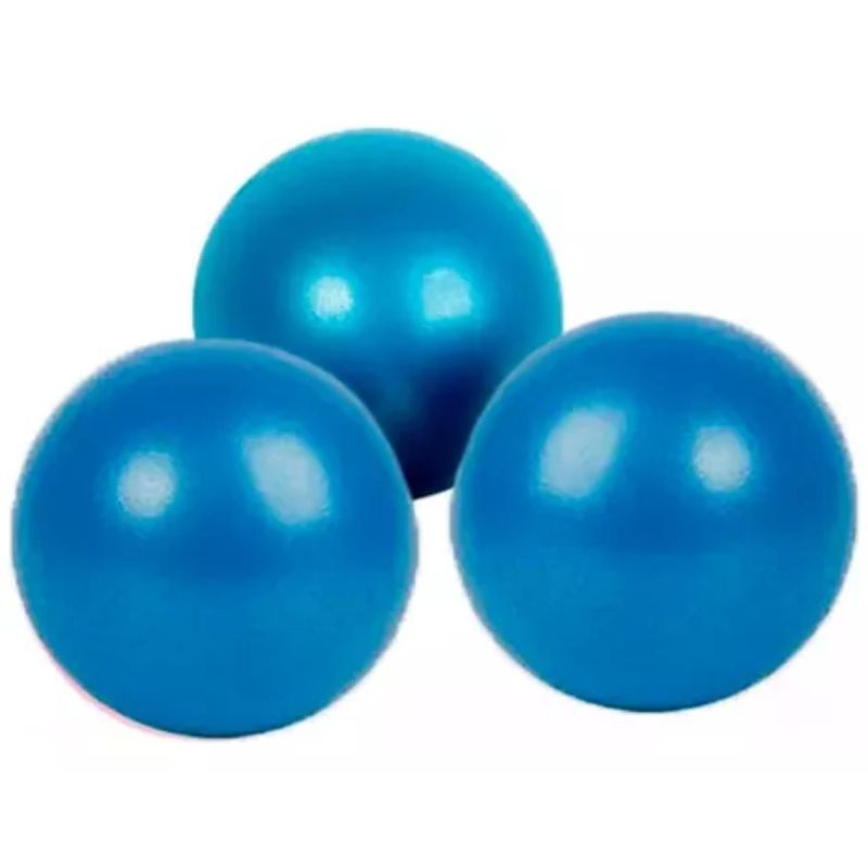 GENERICO - Balon yoga Pilates Fitball 3 Overball 25cm Azul