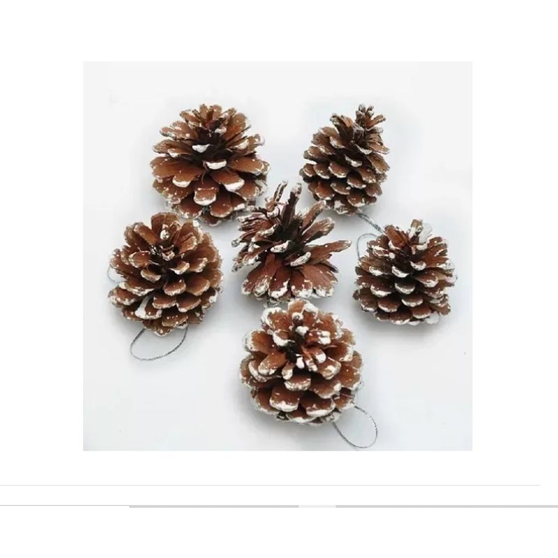 GENERICO - Piñas Navideñas De 5cm, Pack 5 Piezas