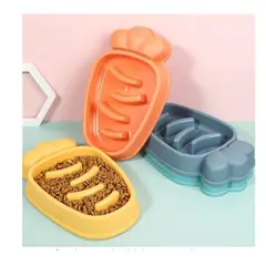 GENERICO - Cuencos Para Perros Ansiedad Forma Zanahoria Surtidos