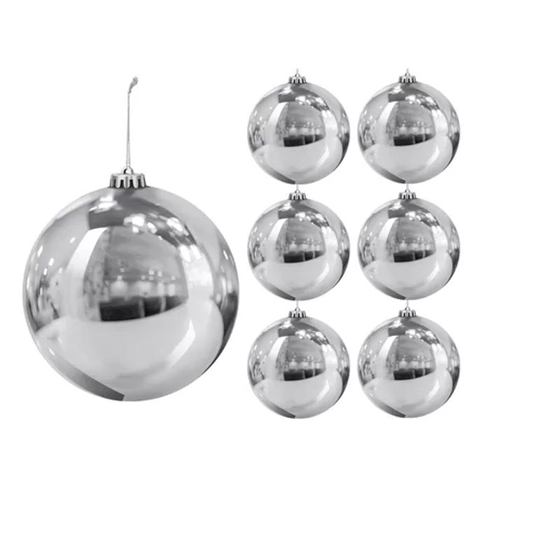 GENERICO - Pack 6 Esferas Navidad Bambalinas 6cm Adornos Para Arbolito
