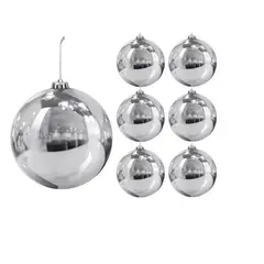 GENERICO - Pack 6 Esferas Navidad Bambalinas 6cm Adornos Para Arbolito