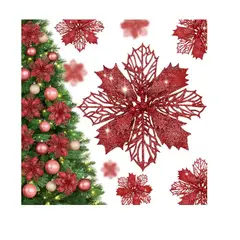 GENERICO - Flores Navideñas Artificiales Decoracion Arbol Navidad 20pcs