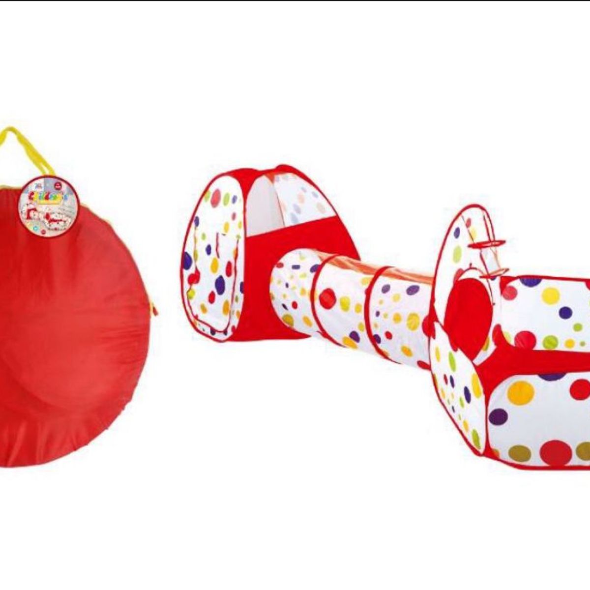 GENERICO - Juguete Carpa Túnel Con Piscina De Pelotas Para Niños 3 En 1