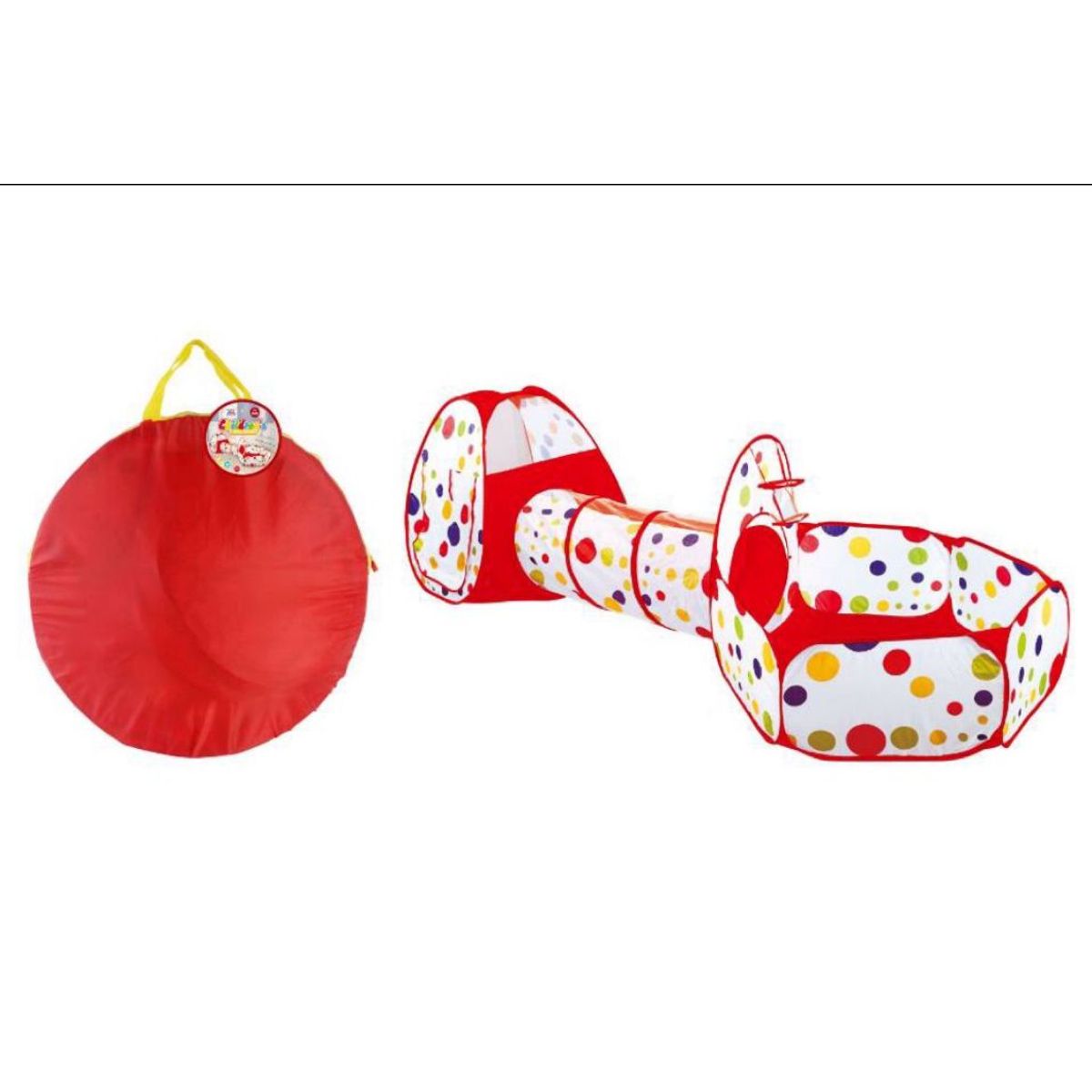 GENERICO - Juguete Carpa Túnel Con Piscina De Pelotas Para Niños 3 En 1