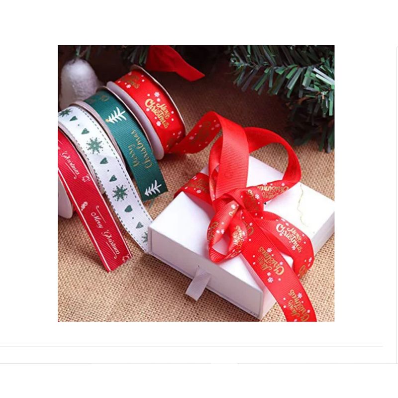GENERICO - 3 Rollo Listón,listón De Navidad 2cm27m