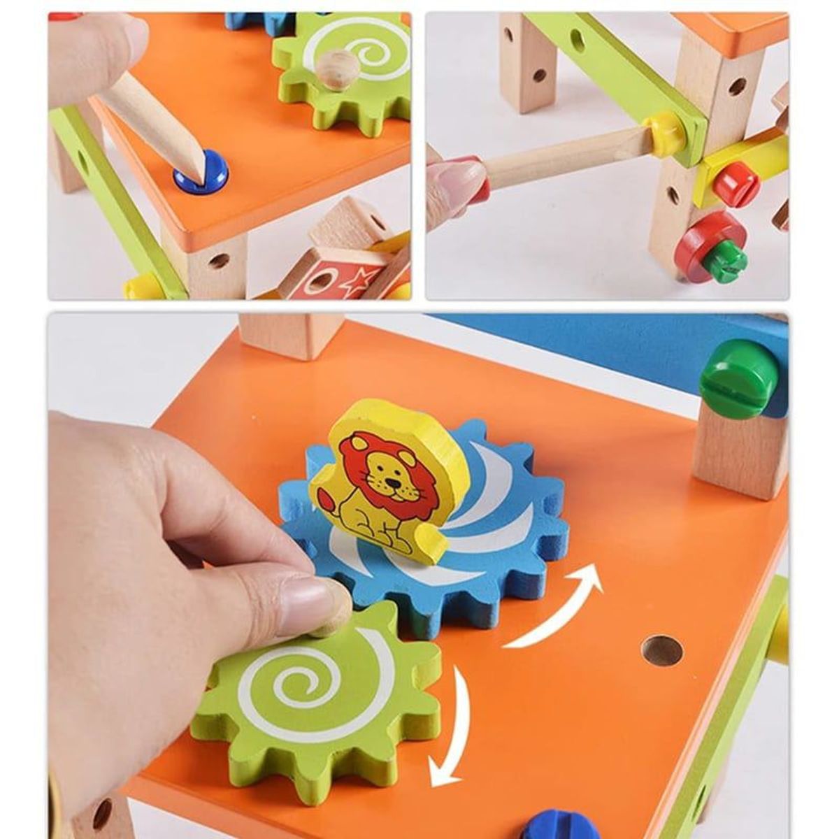 GENERICO - Silla Infantil Montessori Madera con Tornillos