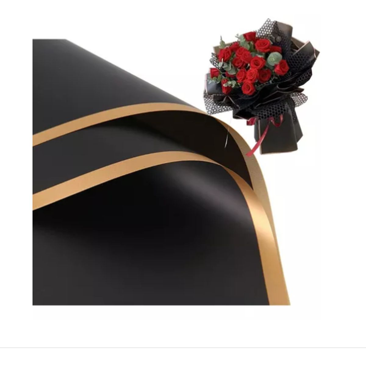 GENERICO - 20 Hojas De Papel Celofán Coreano Ramos Y Arreglos Florales