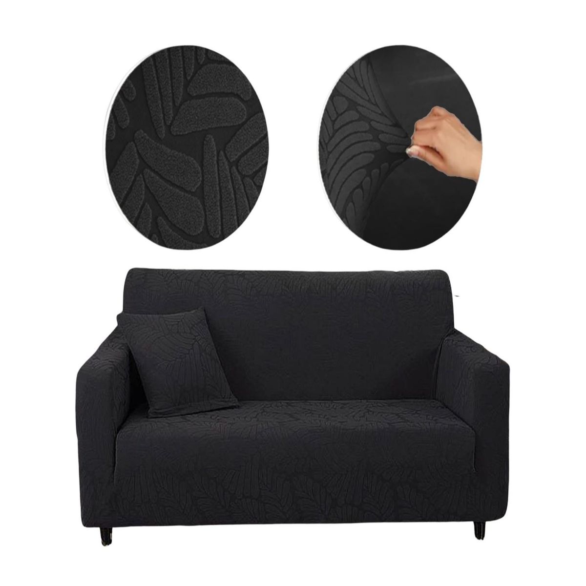 GENERICO - Funda Sofá 3 Cuerpos Texturizada Ajustable