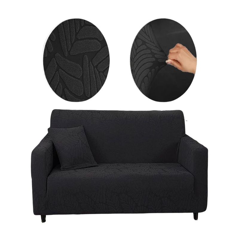 GENERICO - Funda Sofá 3 Cuerpos Texturizada Ajustable 6n12