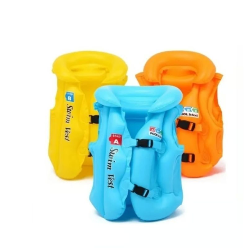 GENERICO - Chaleco Seguridad Inflable Flotador Niños Salvavidas  XL