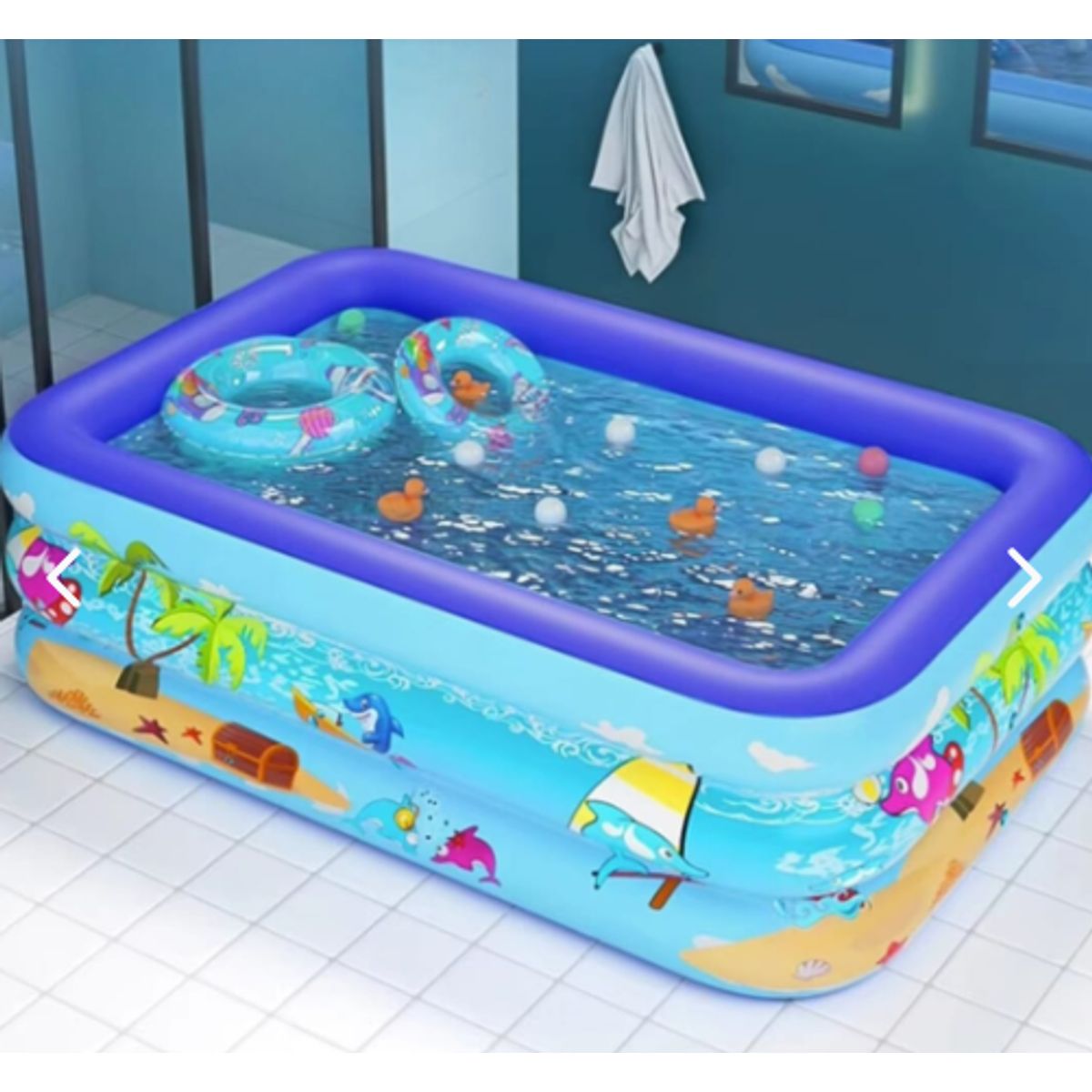 GENERICO - Piscina Inflable Rectanguar Para Ninos