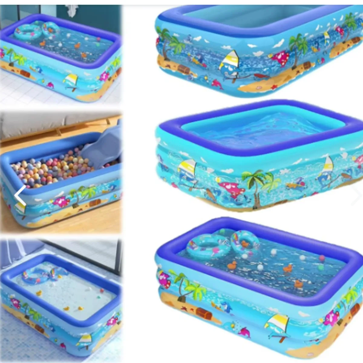 GENERICO - Piscina Inflable Rectanguar Para Ninos