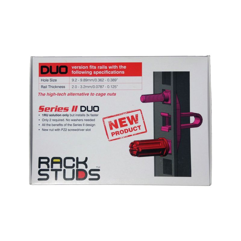 GENERICO - Tuerca Rackstuds Duo Series Ii - Pack-50 - Cage Nuts