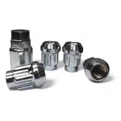 GENERICO - Set X4 Pernos De Seguridad Para Llantas + Llave M12x15