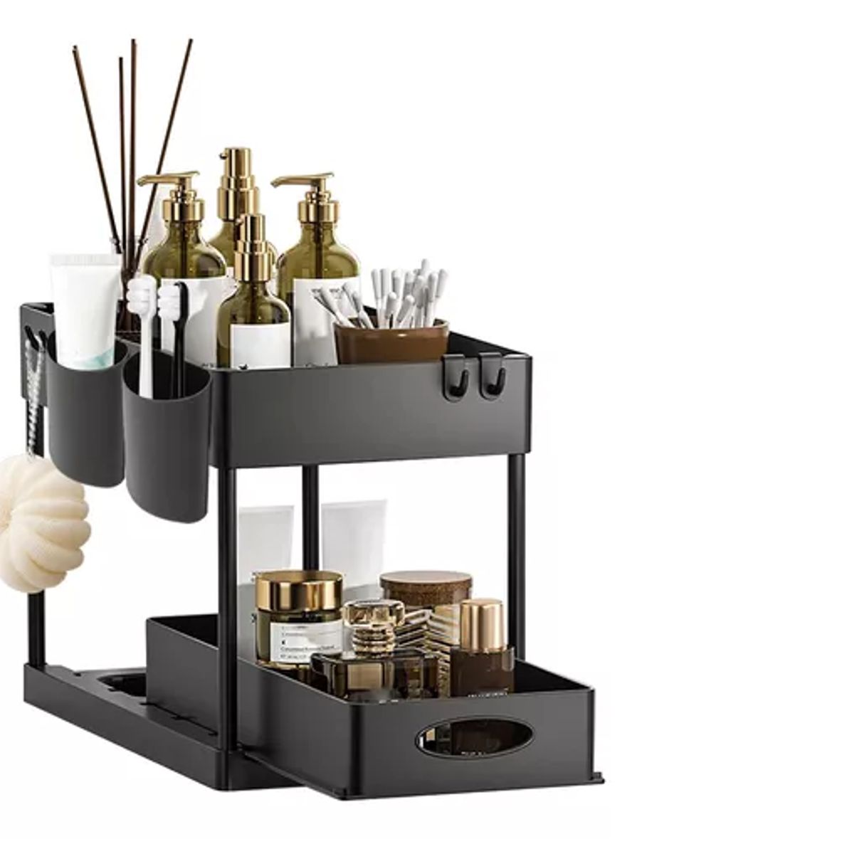 GENERICO - Estante Organizador 2 Niveles Cajones Repisas Baño