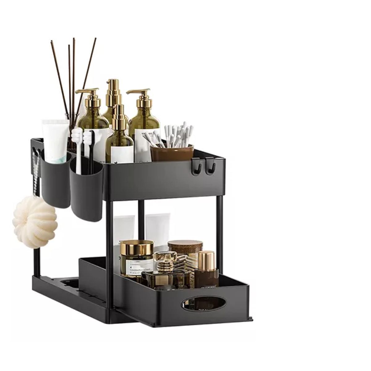 GENERICO - Estante Organizador 2 Niveles Cajones Repisas Baño