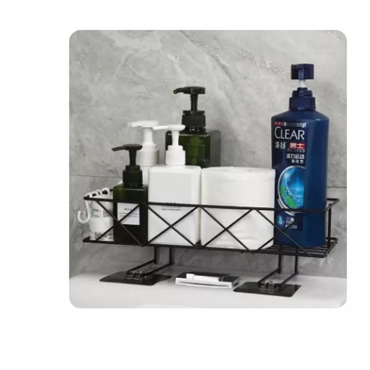 GENERICO - Estante De Baño Organizador Repisa Para Inodoro Baño Metalic