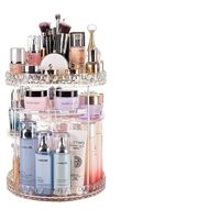 Organizador Acrílico Para Maquillaje Cosmético Giratorio 360