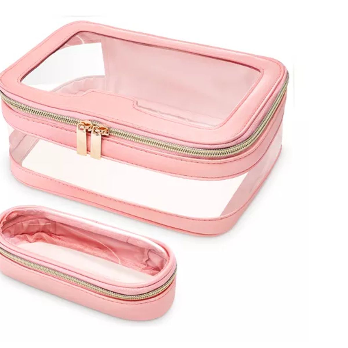 GENERICO - Cosméticos Organizador De Bolsa Maquillaje Transparente 2pzs