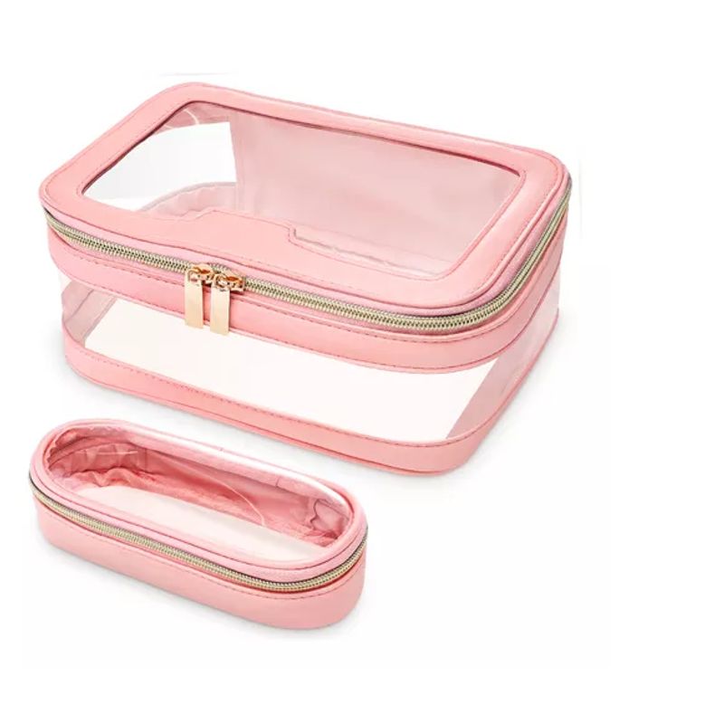 GENERICO - Cosméticos Organizador De Bolsa Maquillaje Transparente 2pzs