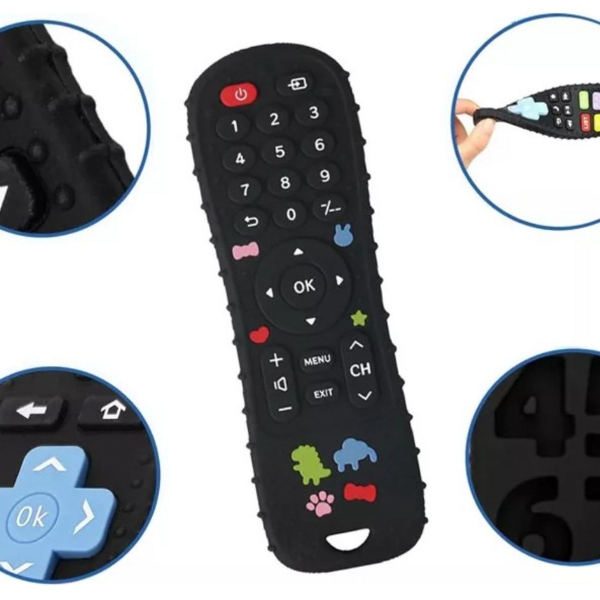 GENERICO - Mordedor Bebé Juguete Sensorial Diseño Control Remoto Dibujo