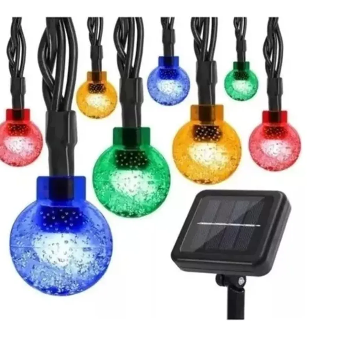 GENERICO - Luces Solares De Navidad Multicolor Resistente Al Agua