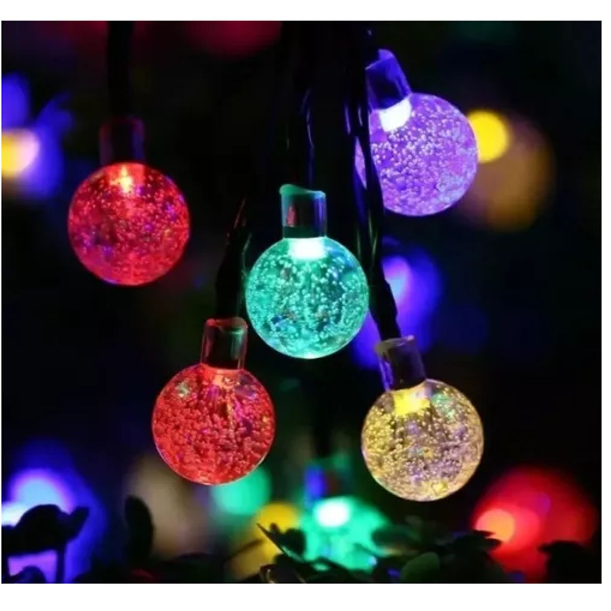 GENERICO - Luces Solares De Navidad Multicolor Resistente Al Agua