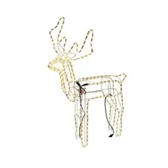GENERICO - Reno Navideño Luz Led Solar Decorativo 90cm Navidad