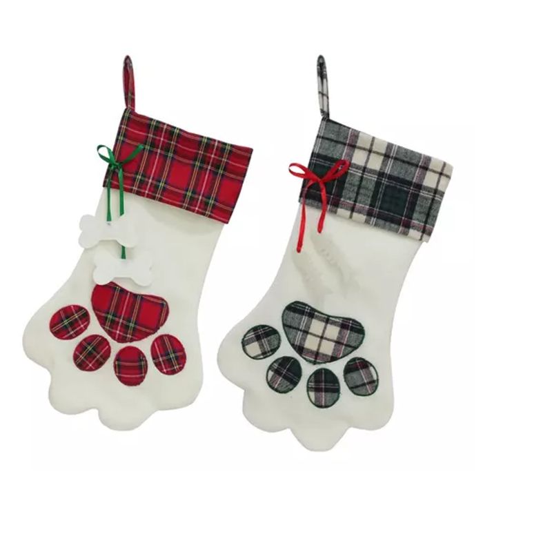 GENERICO - Set 2 Botas Navidad Para Colgar Regalar Decoración 20cm*45cm