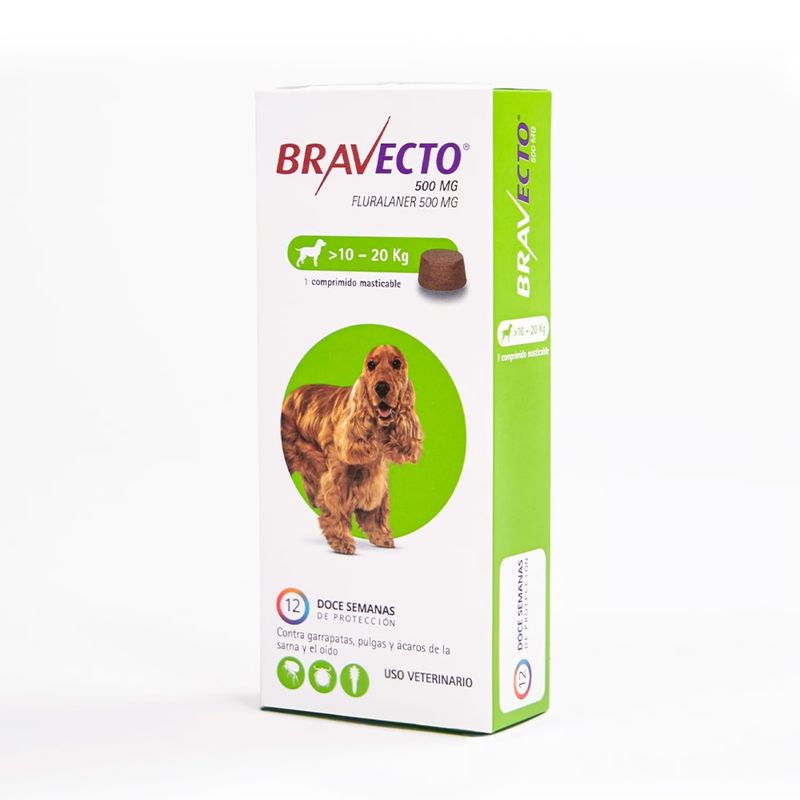 BRAVECTO - BRAVECTO ANTIPARASITARIO MASTICABLE 10-20 KG