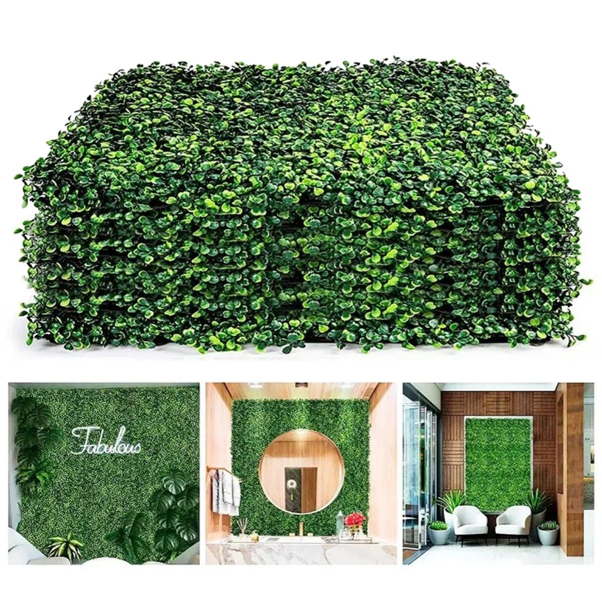 SUPERCENTER - 10 Palmeta Trebol Enredadera Cerca Mallas Hojas Artificiales