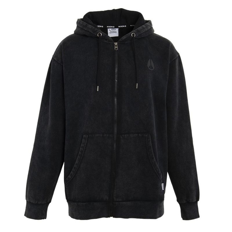 NIXON - Poleron Men Full Zipper Mushroom Print - Negro