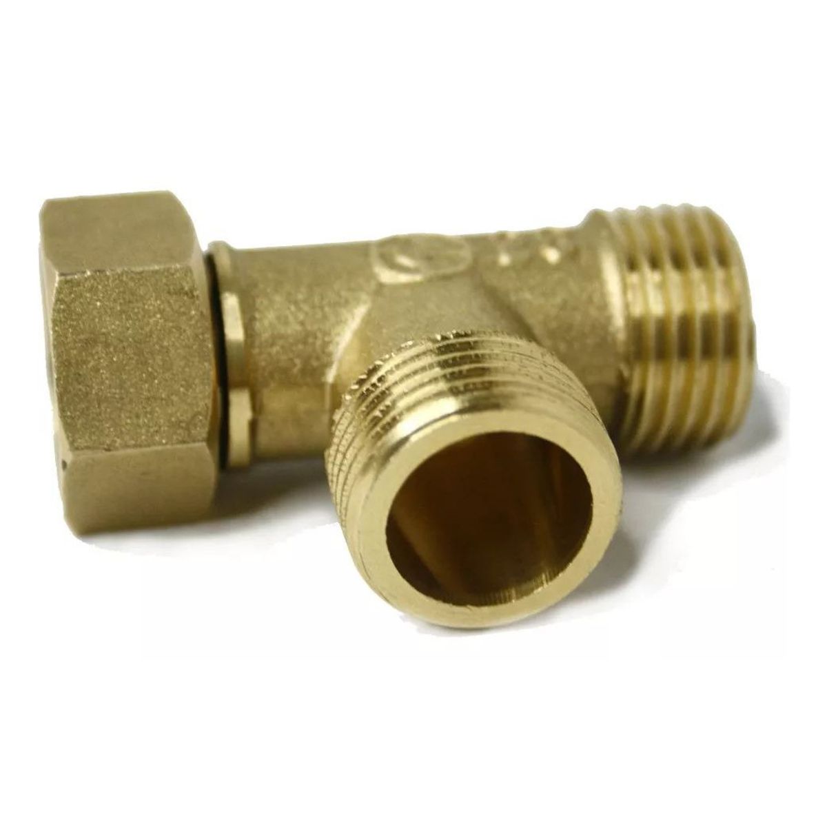 KUANGYE - Conector Tipo T Macho Hembra Rosca 12 He He Hi Derivación