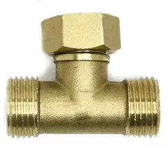 KUANGYE - Conector Tipo T Macho Hembra Rosca 12 He Hi He Derivación