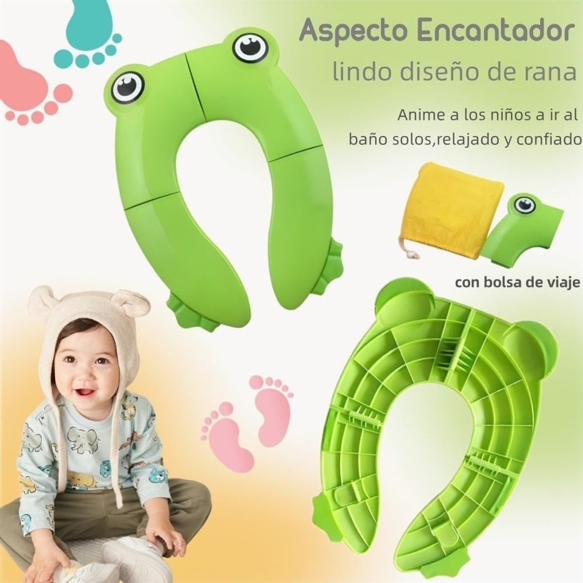 KUANGYE - Asiento Entrenador Baño Bebés Niños Wc Asiento Infantil Baño