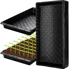 KUANGYE - Charola, bandeja Plana, lisa Base De Germinación 10 Piezas