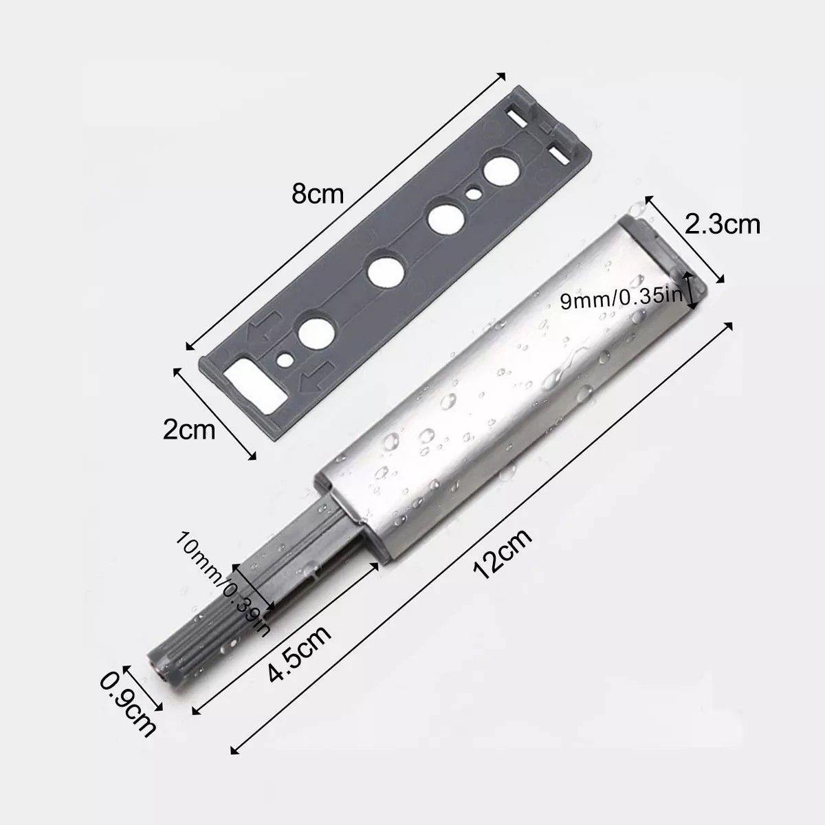 KUANGYE - Pack 12 Reten Push To Open Amortiguador De Bisagra