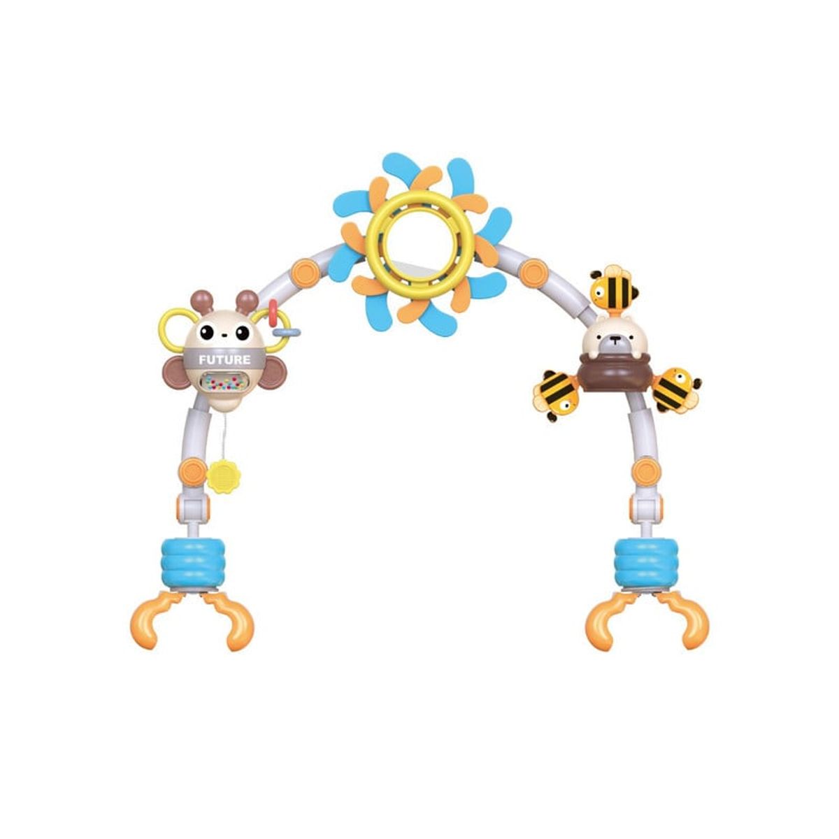 BABYLUNA - Móvil Para Cuna y Coche Arco Giratorio con juguetes