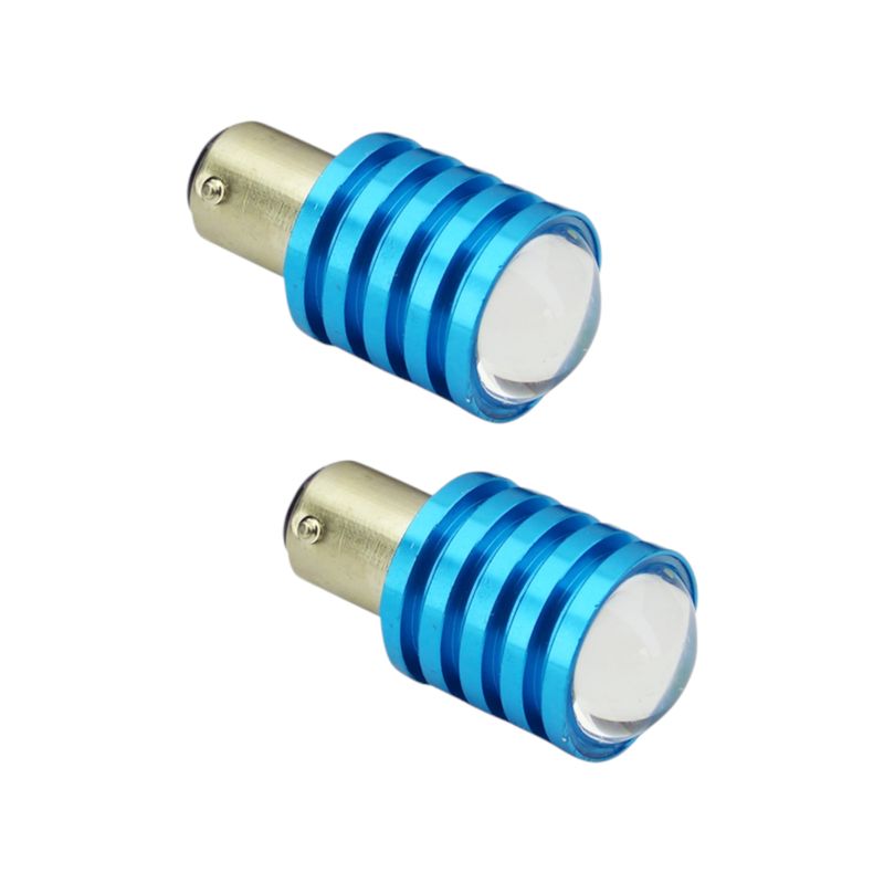 DEZZER - par Ampolleta LED P21 Con Lupa 2 Contactos Luz Blanca Dezzer