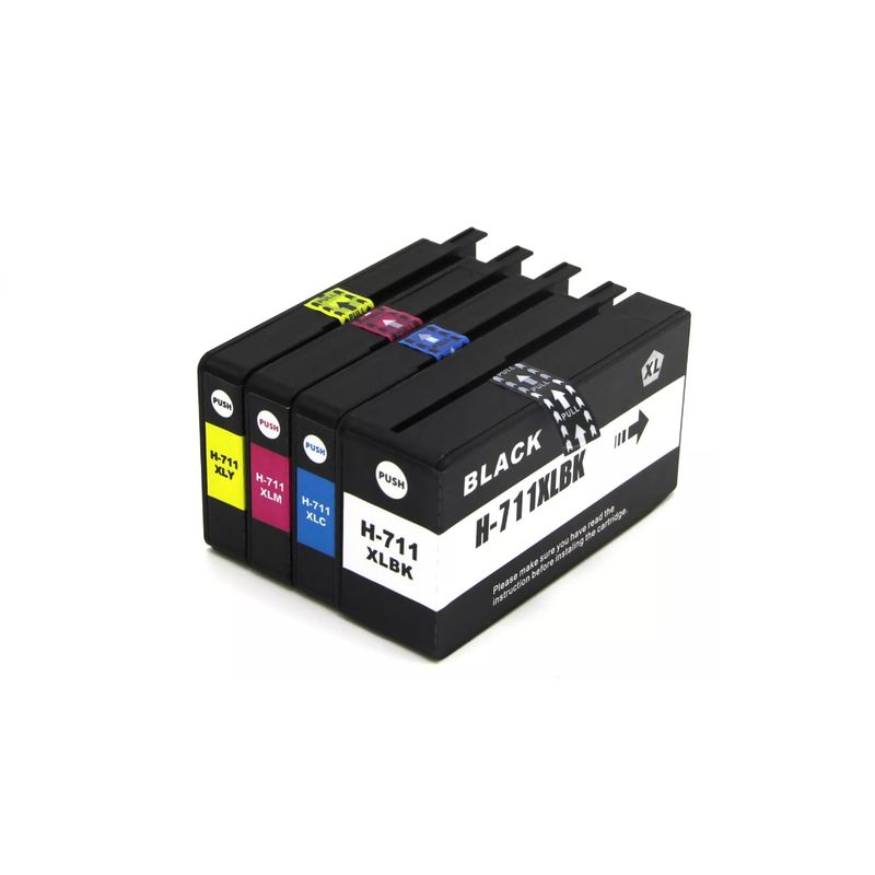 GENERICO - Pack Tintas Compatible para 711XL T120/T520